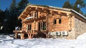 chalet en bois habitable en rondin