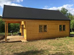 chalet en bois habitable 70m2 plein pied