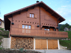 chalet double madrier