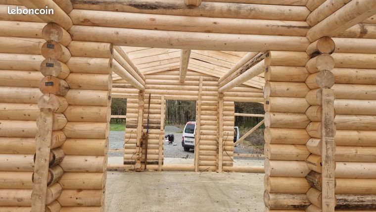 kit chalet rondin bois