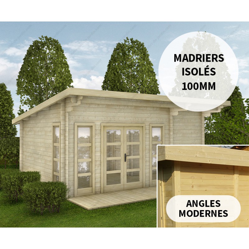 kit maison madrier bois massif