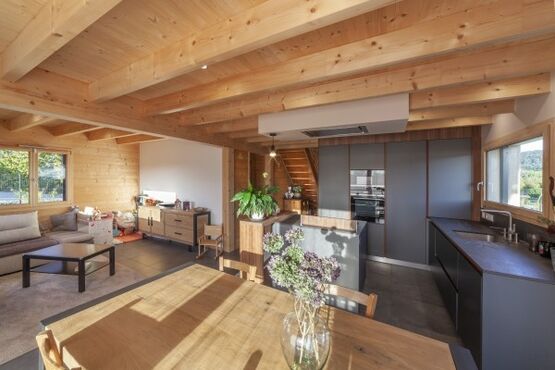 maison bois poteau poutre en kit