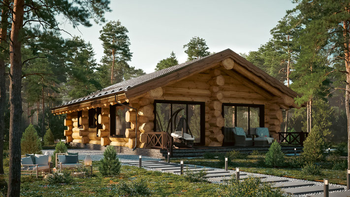 chalet en rondin de bois en kit prix