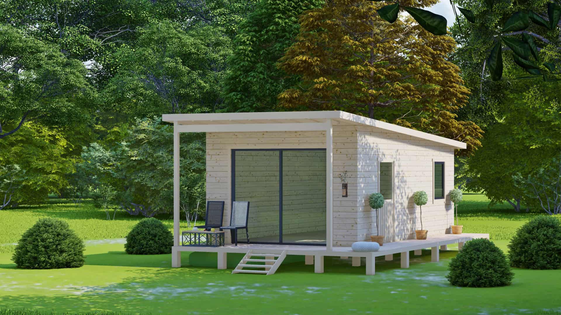chalet bois habitation cle en main