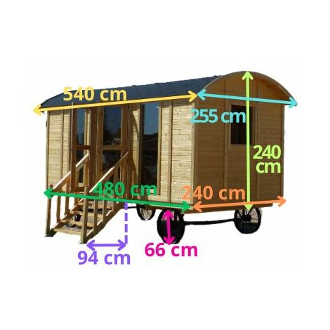 chalet roulotte en kit