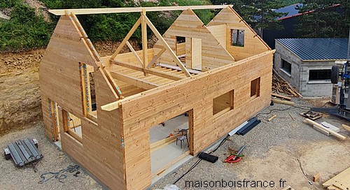 chalet bois massif en kit