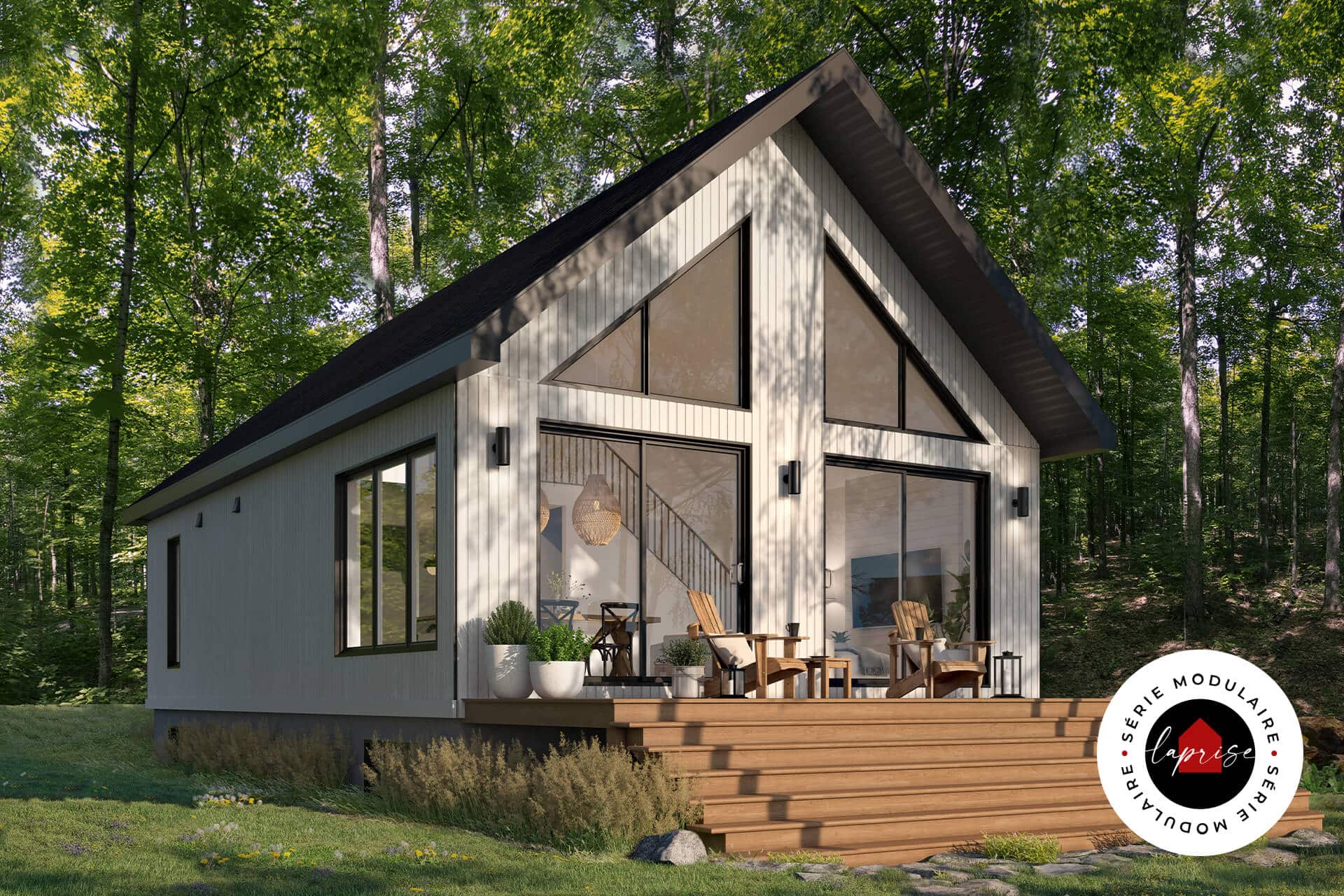 chalet usinée préfabriquée