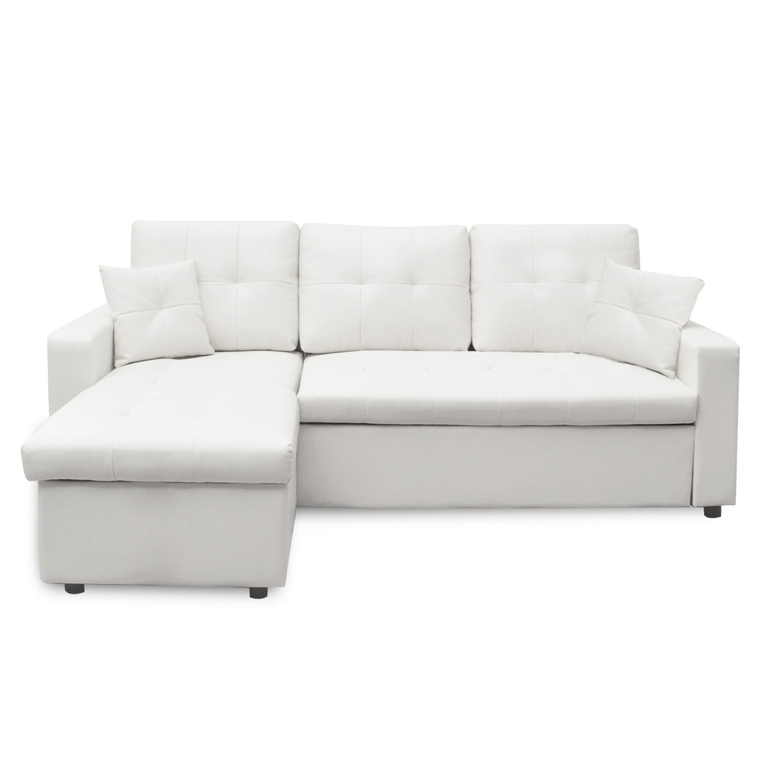 canapé blanc cuir