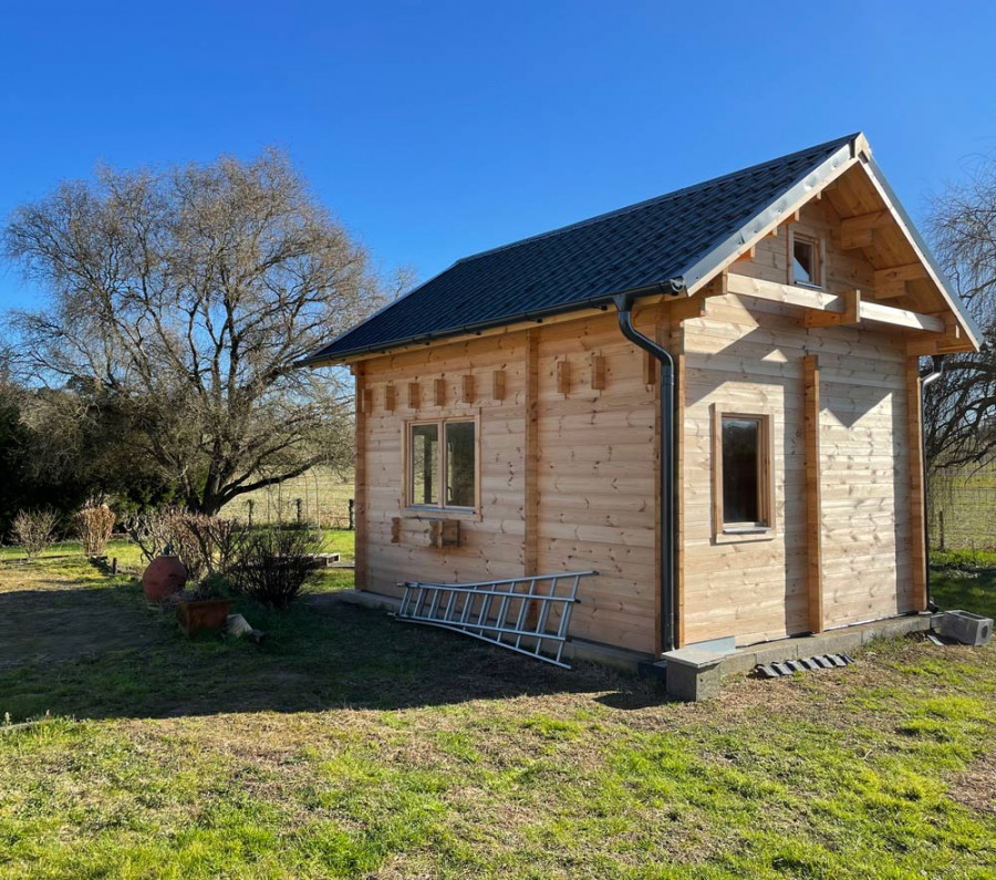 chalet en bois habitable toute l année