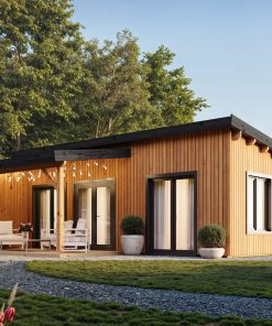 chalet en bois habitable autonome